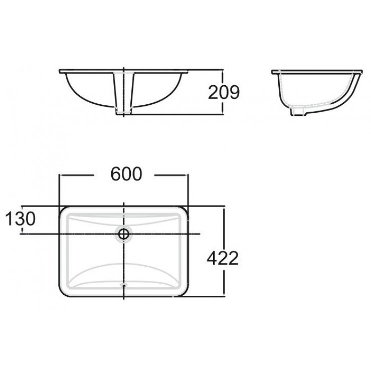 Chậu lavabo âm bàn American Standard WP-0440 (WP0440)