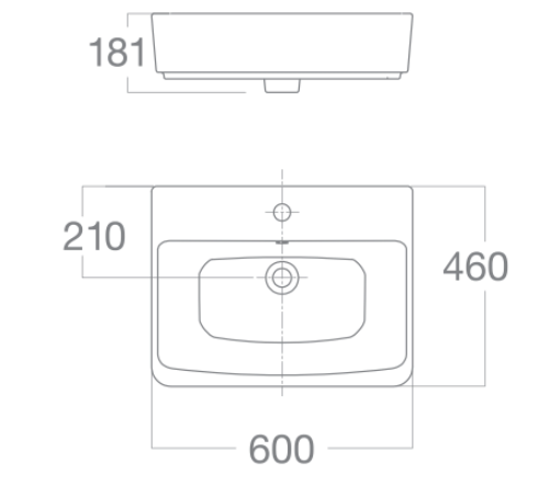 Chậu lavabo đặt bàn American Standard VF-0620 (VF0620)