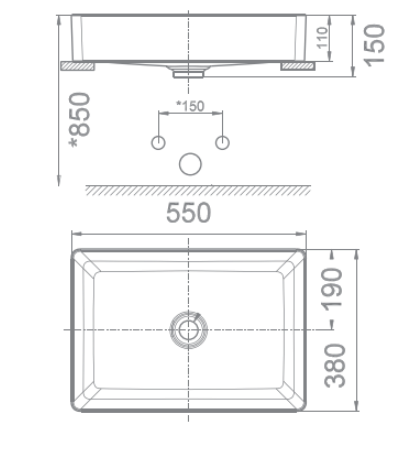 Chậu lavabo đặt bàn American Standard WP-F412 (WPF412)