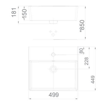 Chậu lavabo đặt bàn American Standard WP-F613 (WPF613)
