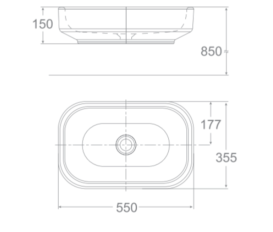 Chậu lavabo đặt bàn American Standard WP-F626 (WPF626)