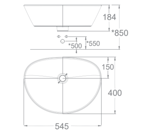 Chậu lavabo đặt bàn American Standard WP-F633 (WPF633)