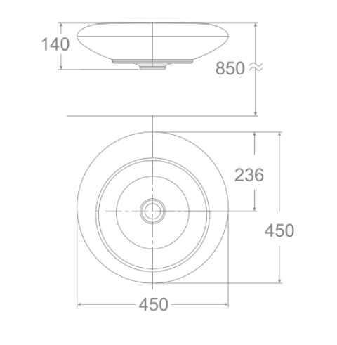 Chậu lavabo đặt bàn American Standard WP-F643 (WPF643)