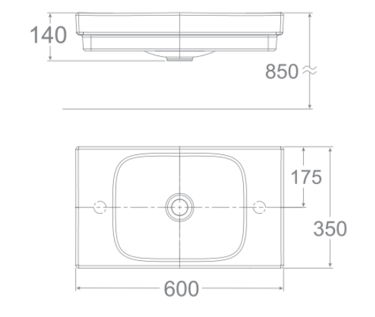 Chậu lavabo đặt bàn American Standard WP-F648 (WPF648)