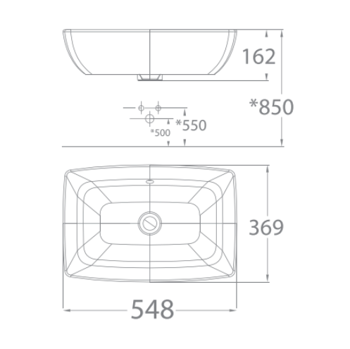 Chậu lavabo đặt bàn American Standard WP-F650 (WPF650)