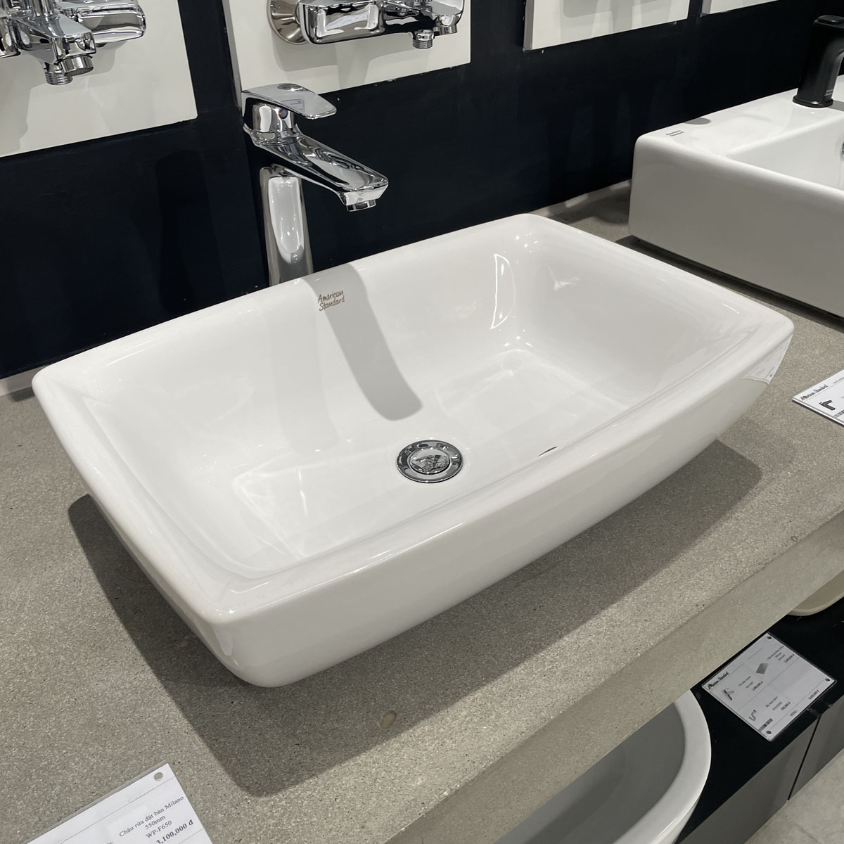 Chậu lavabo đặt bàn American Standard WP-F650 (WPF650)