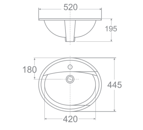 Chậu lavabo dương vành American Standard VF-0476 (VF0476)