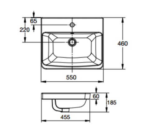 Chậu lavabo dương vành American Standard WP-F417 (WPF417)