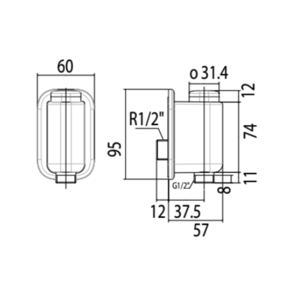 Vòi sen lạnh American Standard WF-T825B/W