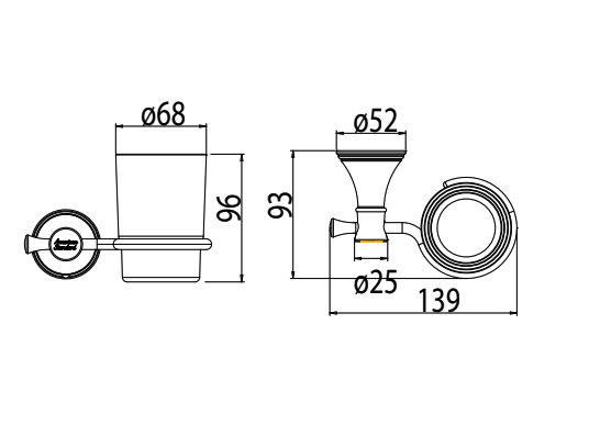 Phụ kiện đựng ly American Standard Heritage WF-0284 (WF0284)