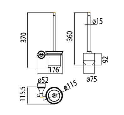 Cọ vệ sinh American Standard Heritage WF-0286 (WF0286)