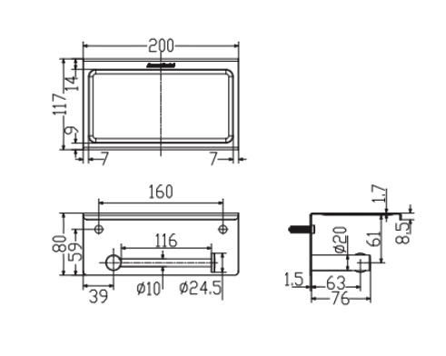 Hộp giấy vệ sinh đơn American Standard Concept WF-1498 (WF1498)