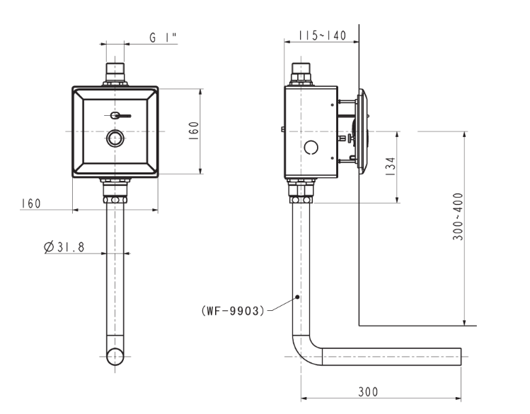 Van xả bộ cầu dùng điện American Standard WF-8613 (WF8613)