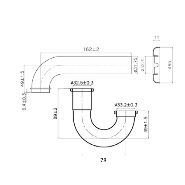 Ống thải chữ P American Standard FFAS3939 240mm