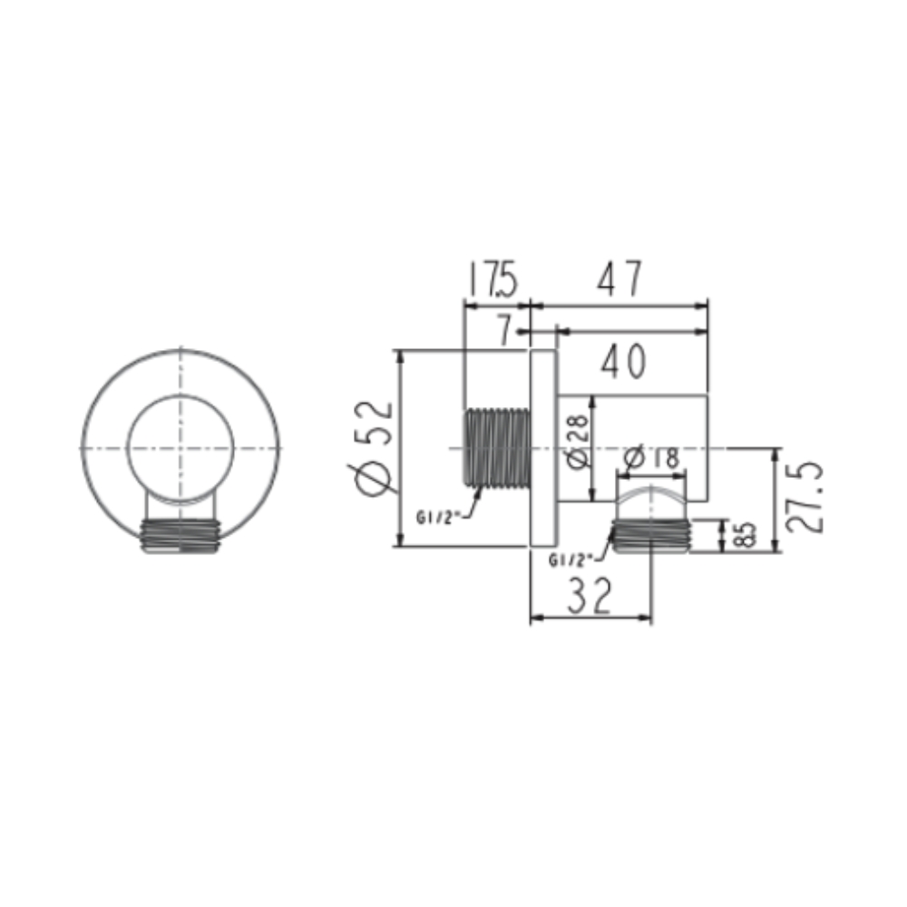 Co nối tròn EasySET American Standard FFAS9140