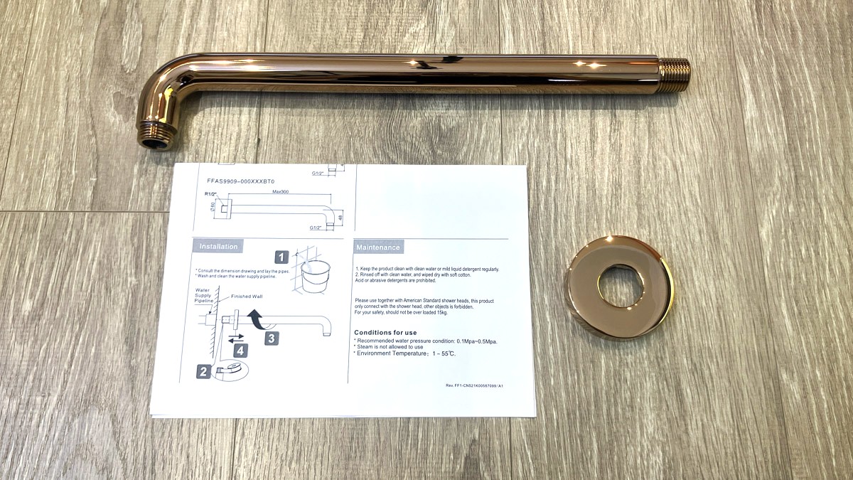 Thanh nối đầu sen American Standard FFAS9909 gắn tường EasySET
