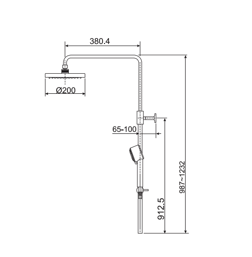 Cây sen American Standard A-6110.978.903 (A6110978903)