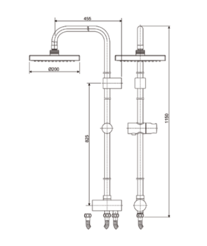 Cây sen phun mưa American Standard WF-9071 (WF9071)