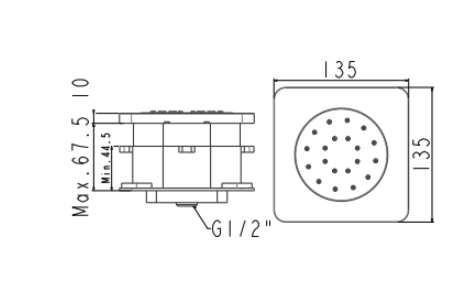 Đầu sen tắm âm tường American Standard EasySET FFASS054
