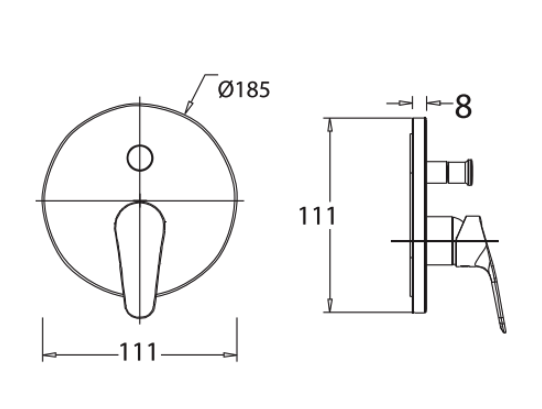 Vòi sen tắm âm tường American Standard WF-0321 (WF0321)