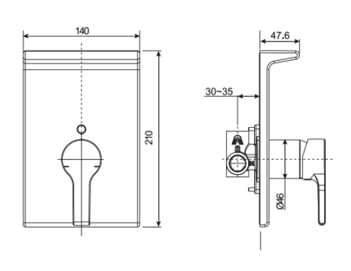 Vòi sen tắm âm tường American Standard WF-3922 (WF3922)