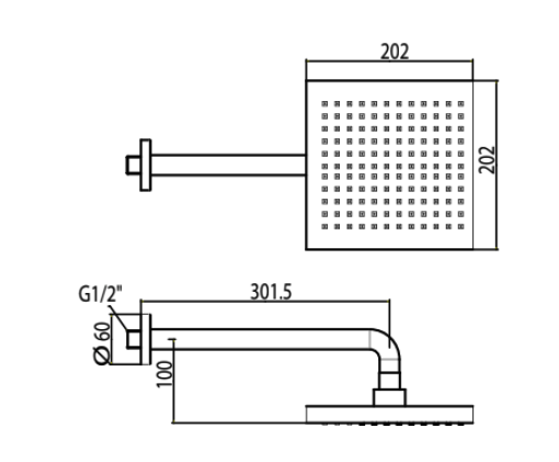 Đầu sen tắm phun mưa American Standard Acacia WF-9052 (WF9052)