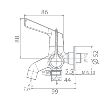 Vòi sen lạnh Winston American Standard WF-T603 (WFT603)