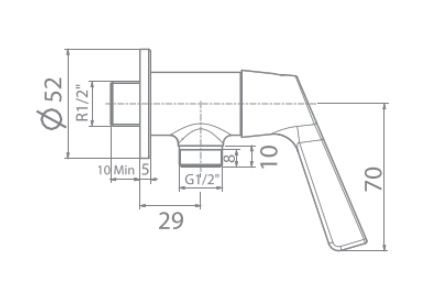 Vòi sen lạnh American Standard WF-T604 (WFT604)