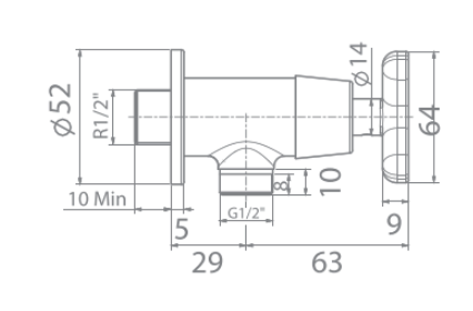 Vòi sen lạnh American Standard WF-T704 (WFT704)