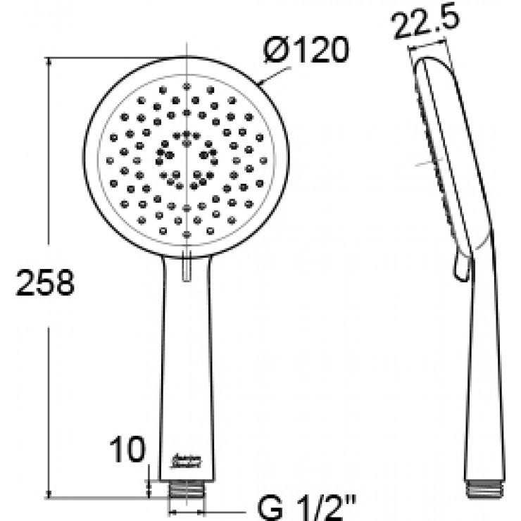 Tay sen tắm 3 chế độ American Moonshadow Standard A-6099 (A6099)