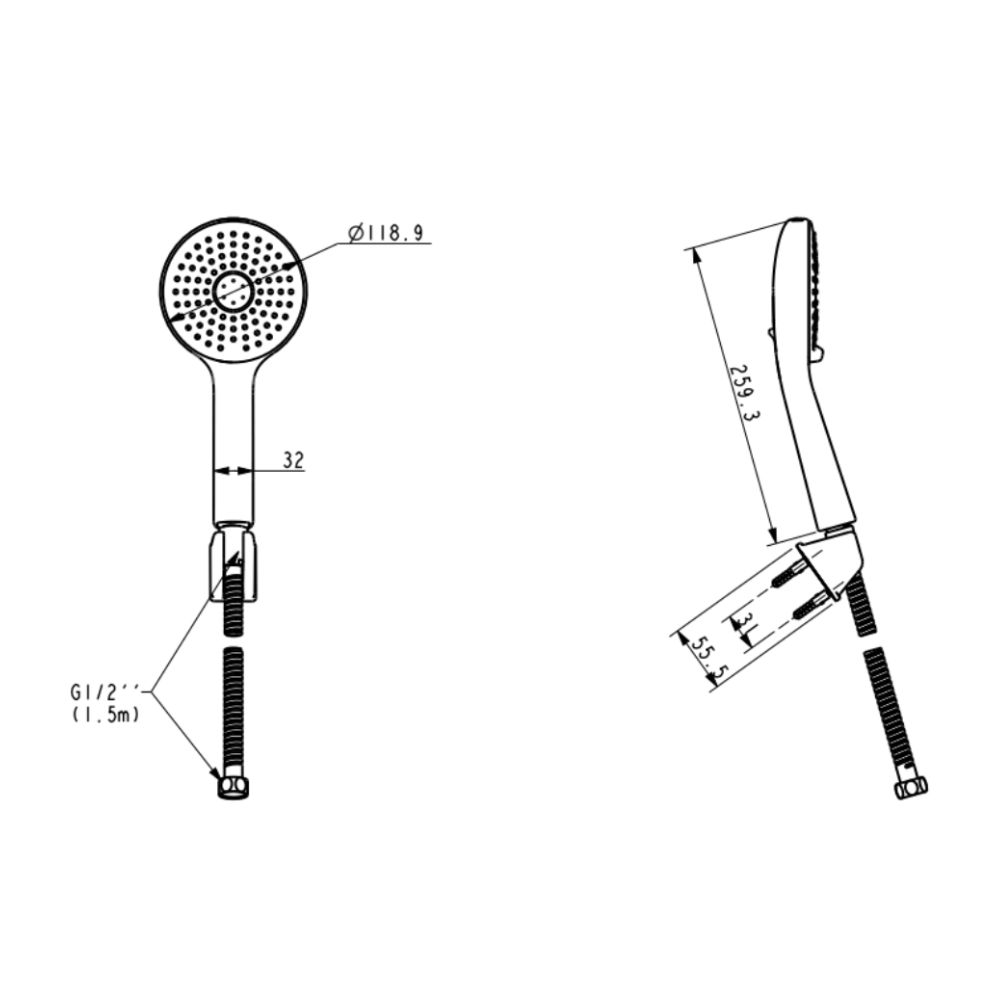 Tay sen tắm 3 chế độ American Standard WF-5120 (WF5120) - 19