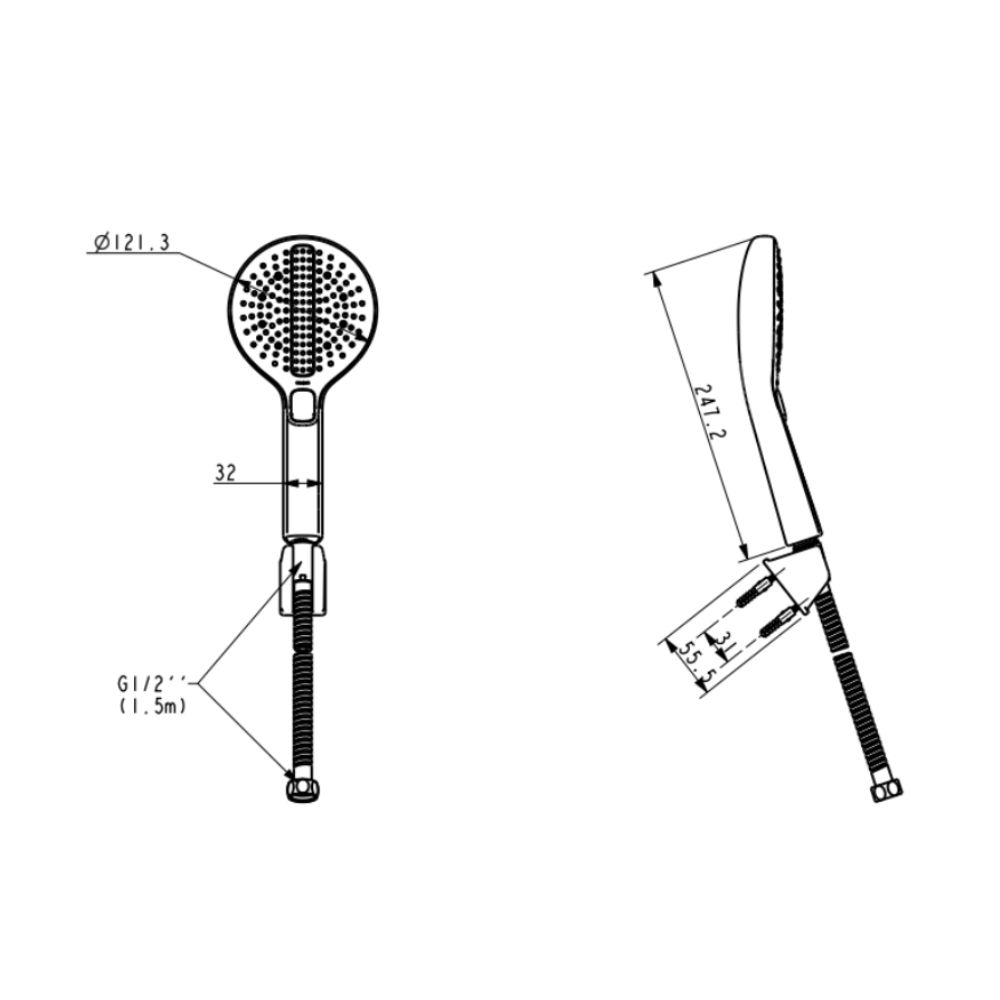 Tay sen tắm 3 chế độ American Standard WF-5122 (WF5122) RainClick Combing