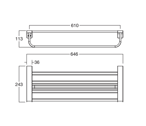 Thanh vắt khăn American Standard Acacia Evolution K-1395 (K1395)