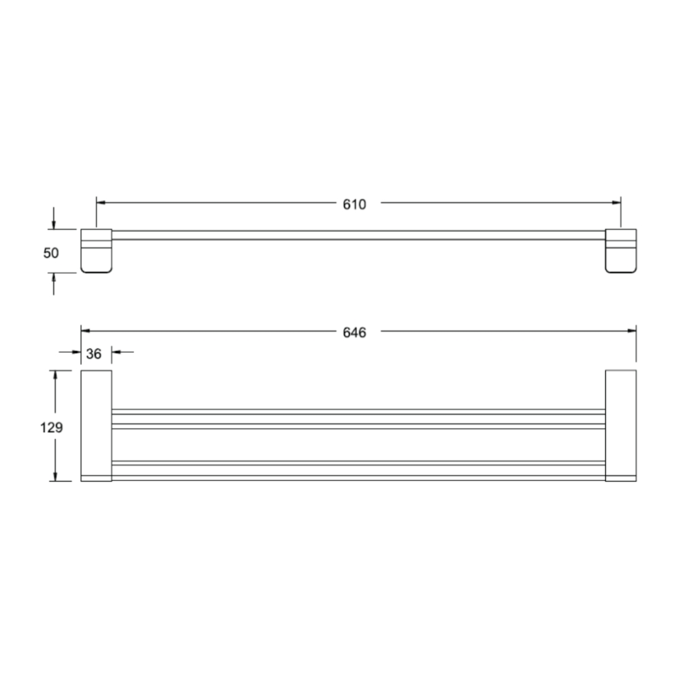 Thanh treo khăn đôi Acacia Evolution American Standard WF-1394 (WF1394)