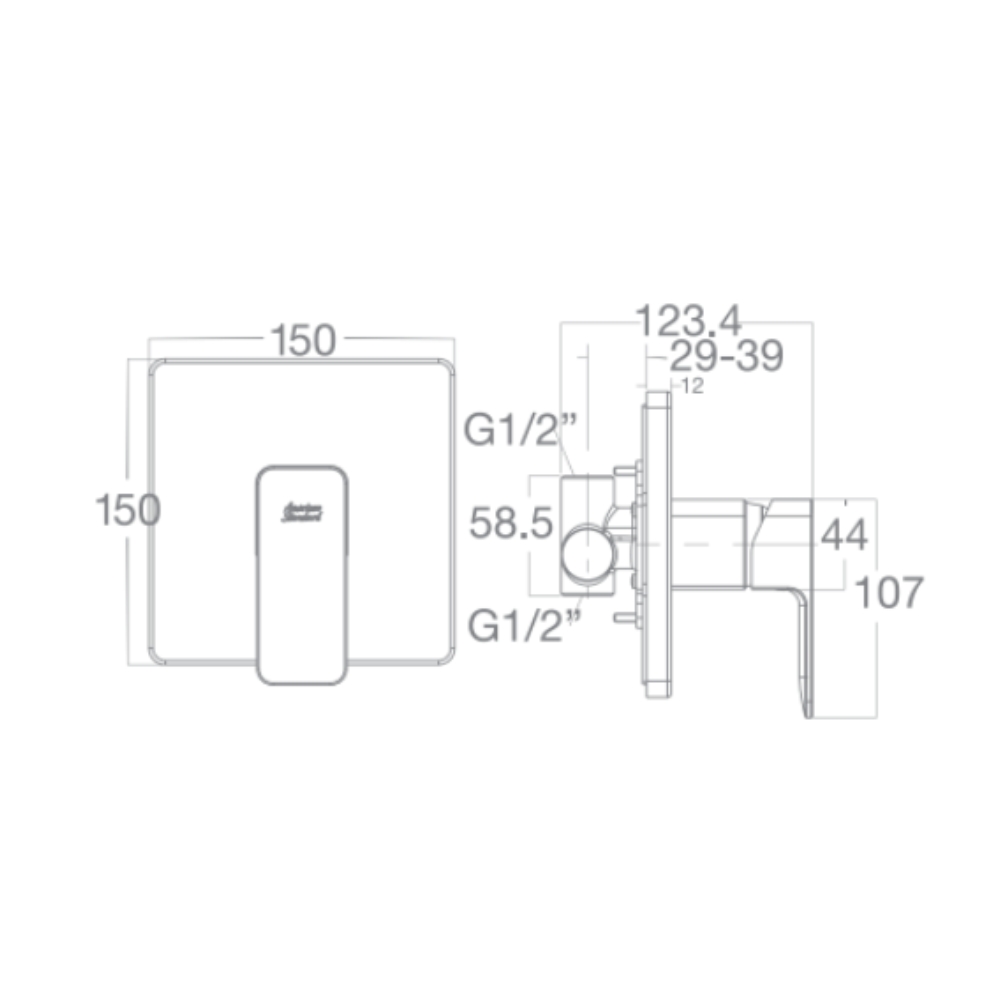 Sen tắm âm tường American Standard Acacia WF-1322 (WF1322)