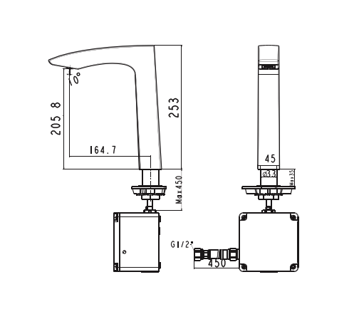 Vòi lavabo cảm ứng American Standard WF-8507 (WF8507)