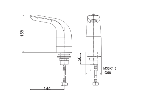 Vòi lavabo cảm ứng American Standard Luxury WF-8832 (WF8832)
