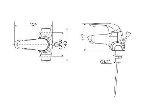 Vòi lavabo nóng lạnh American Standard Saga WF-1502 (WF1502)