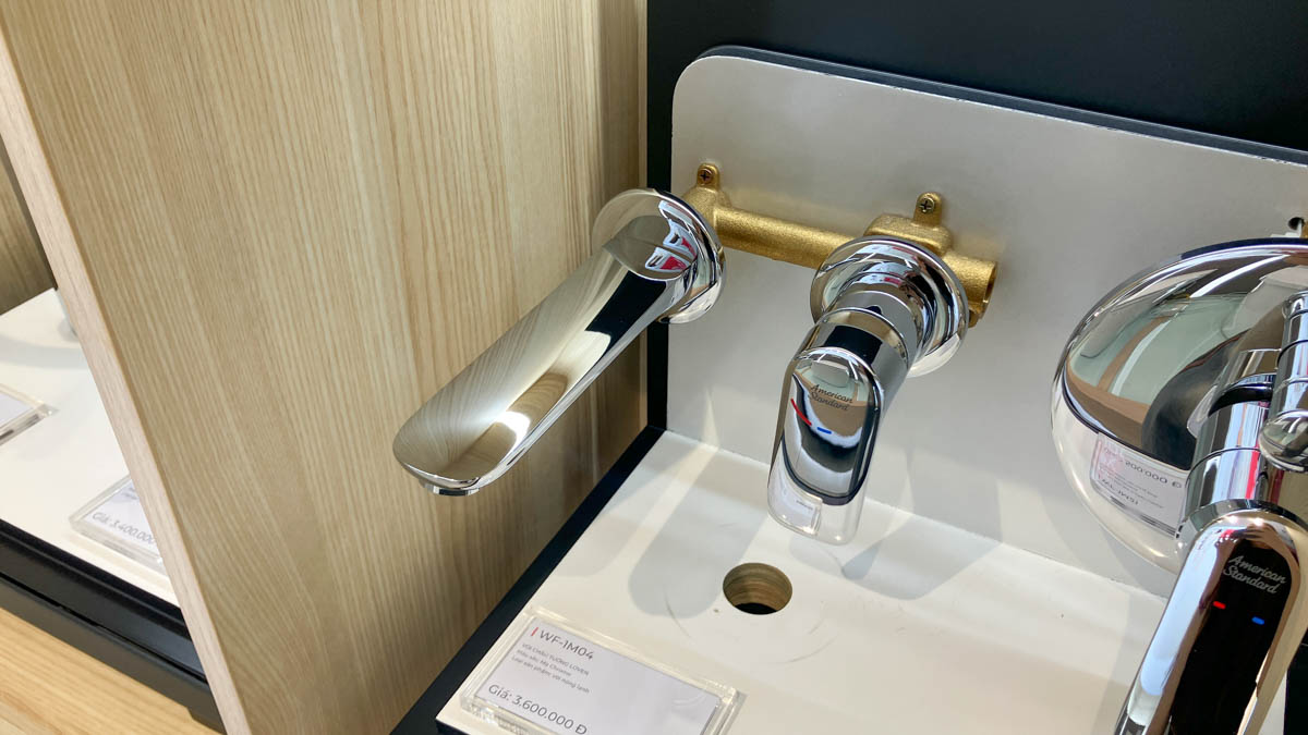 Vòi lavabo âm tường American Standard WF-1M04 (WF1M04) nóng lạnh Loven - 2
