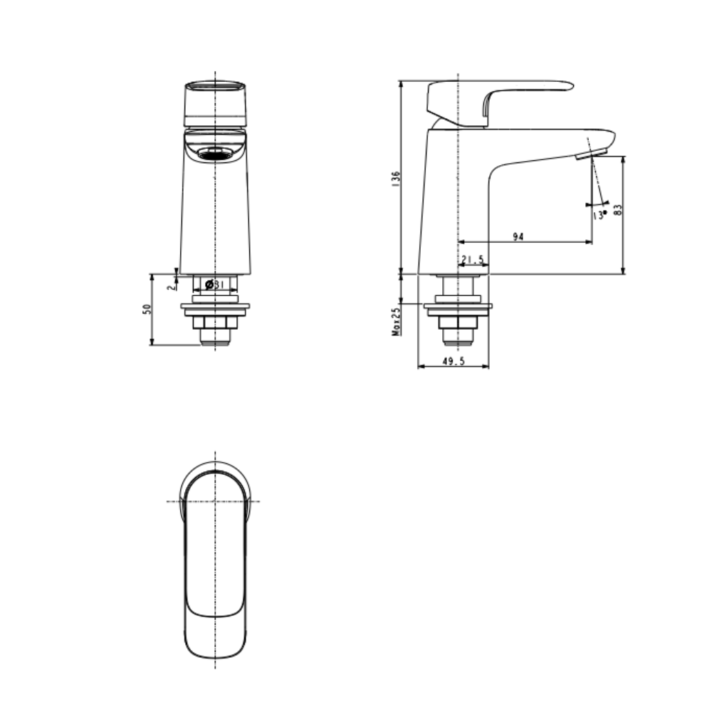 Vòi lavabo lạnh American Standard Loven WF-1M06 (WF1M06)