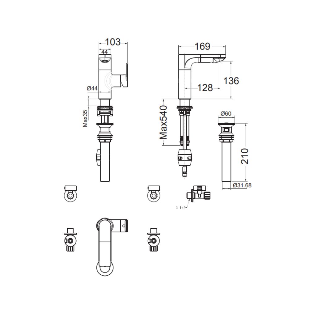 Vòi chậu nóng lạnh American Standard WF-6340 (WF6340) City