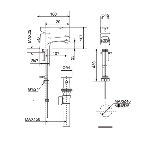 Vòi lavabo nóng lạnh American Standard Seva WF-6501 (WF6501)