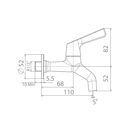 Vòi lavabo gắn tường American Standard WF-T602 (WFT602)