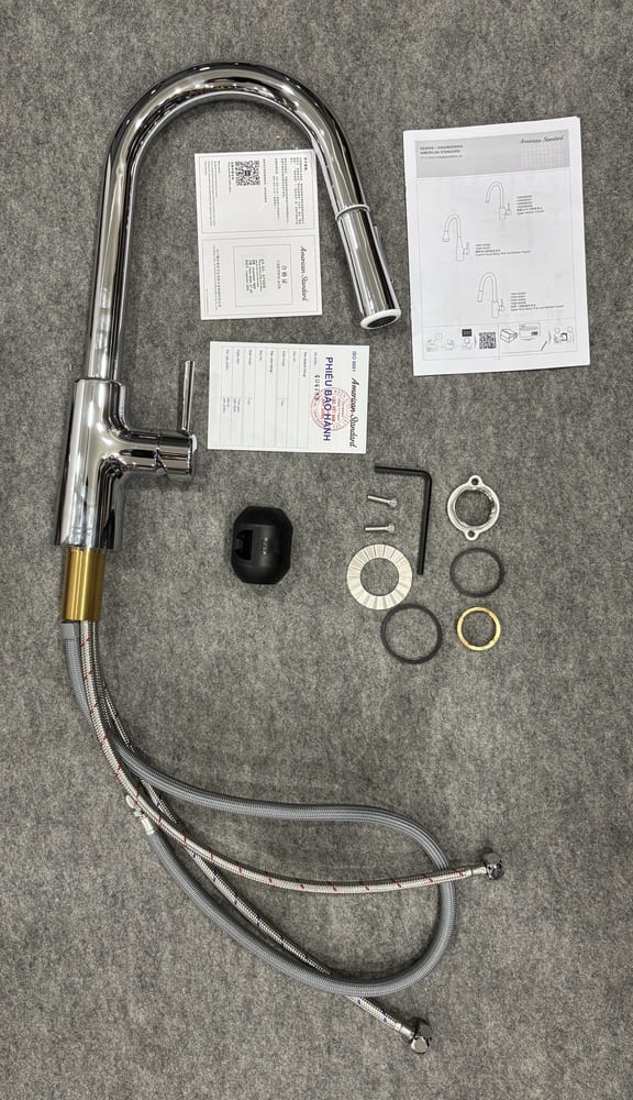 Vòi bếp American Standard 1009160000 dây rút nóng lạnh