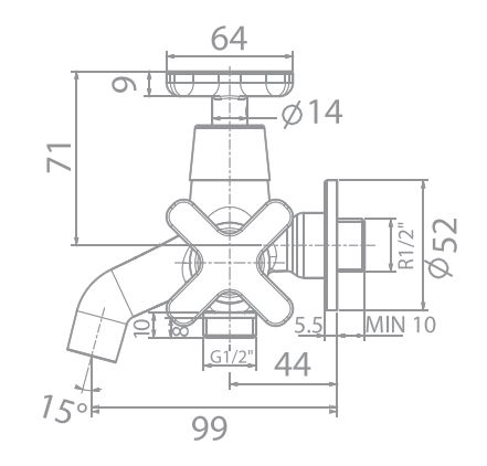 Vòi tắm sen Winston American Standard WF-T703 (WFT703)