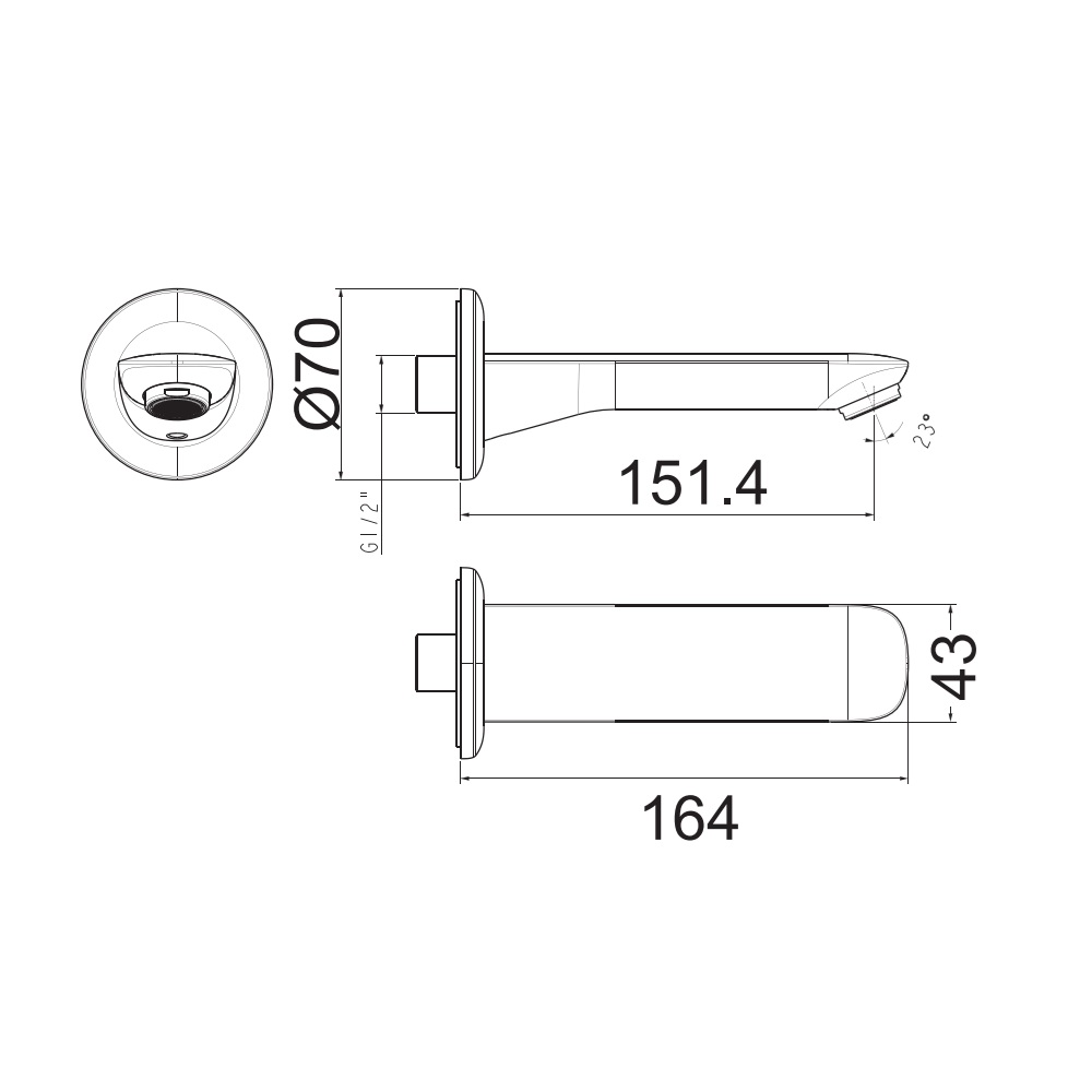 Vòi xả bồn âm tường American Standard Loven WF-9716 (WF9716)