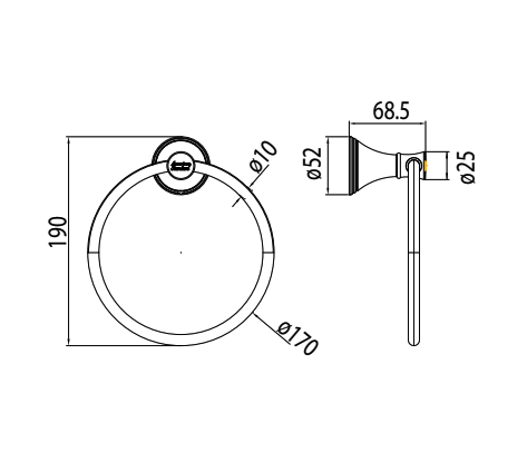 Vòng treo khăn American Standard Heritage WF-0290 (WF0290)