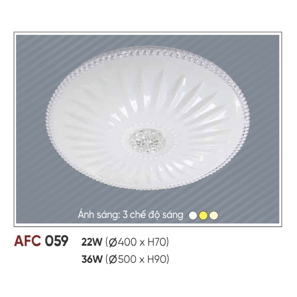 Đèn LED ốp trần nổi Anfaco 059 LED 22W