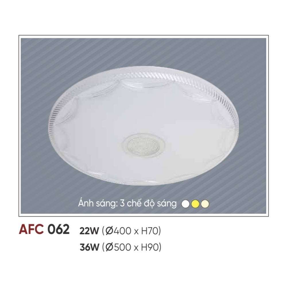 Đèn LED ốp trần nổi Anfaco 062 LED 22W