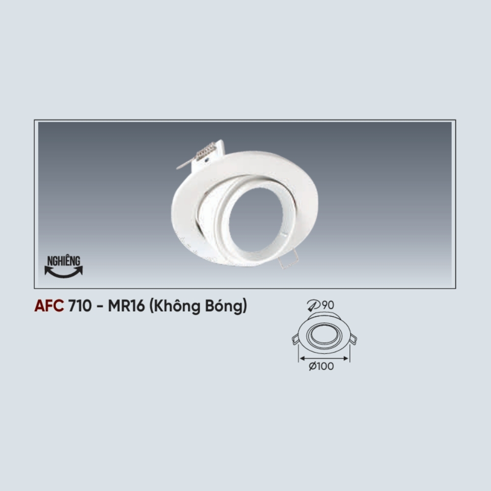 Thân đèn LED âm trần Anfaco 710 - MR16 (Không Bóng)